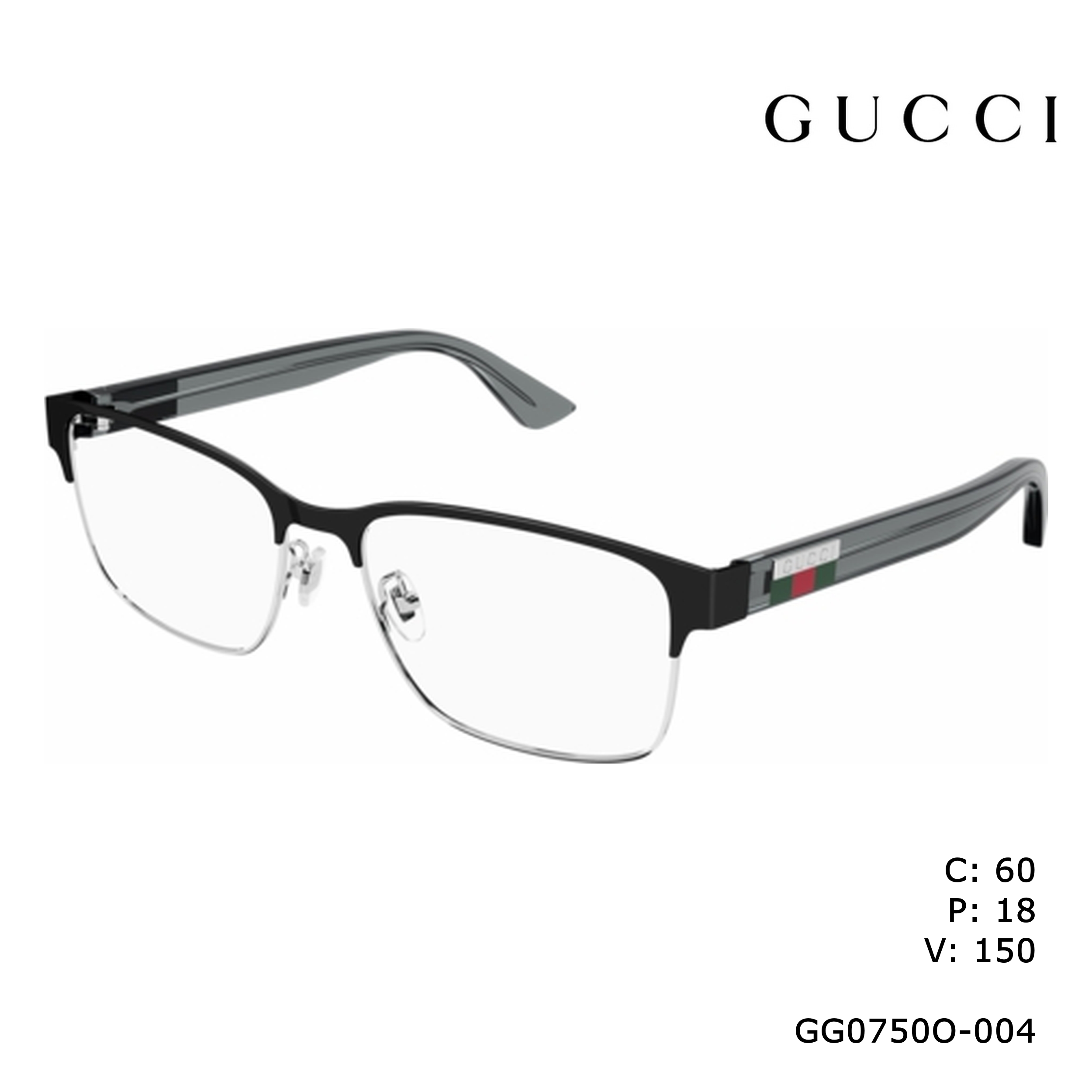 GUCCI Optical Silver Grey / – Best Designers Inc.