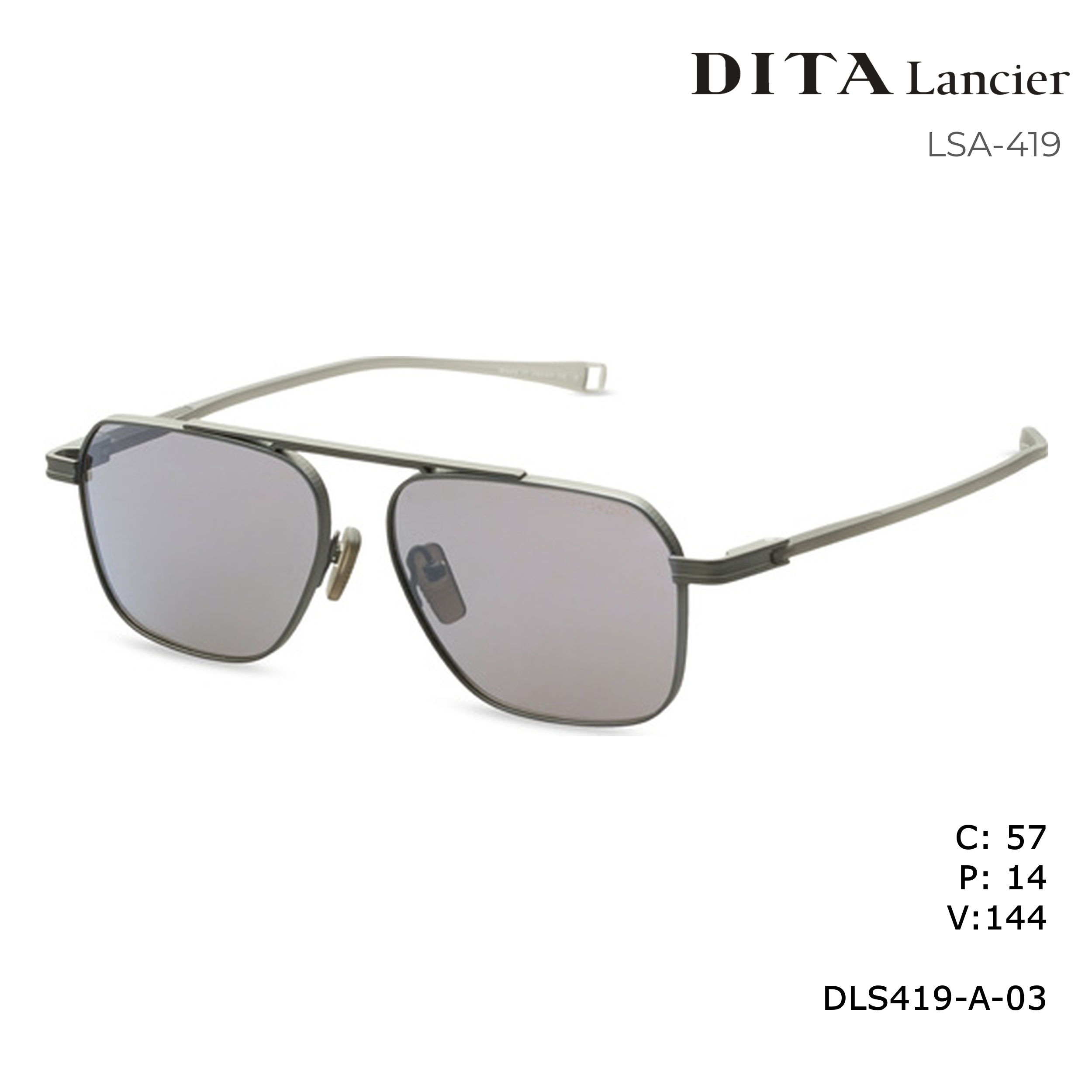 DITA LANCIER Sunglasses LSA-419 Matte Black W/ Sea/POLARIZED – Best ...